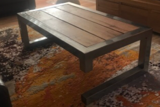 Bespoke contemporary solid oak coffee table