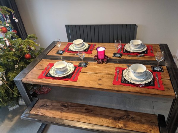 Dining Table with 2 benches