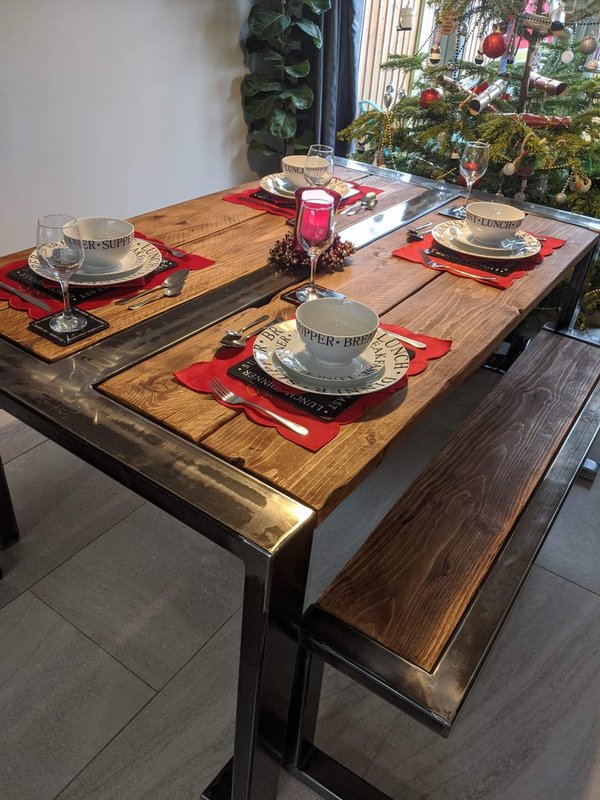 Dining Table with 2 benches